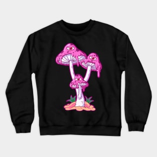 Musrooms Pastel Goth Vapor Wear Gothic Crewneck Sweatshirt